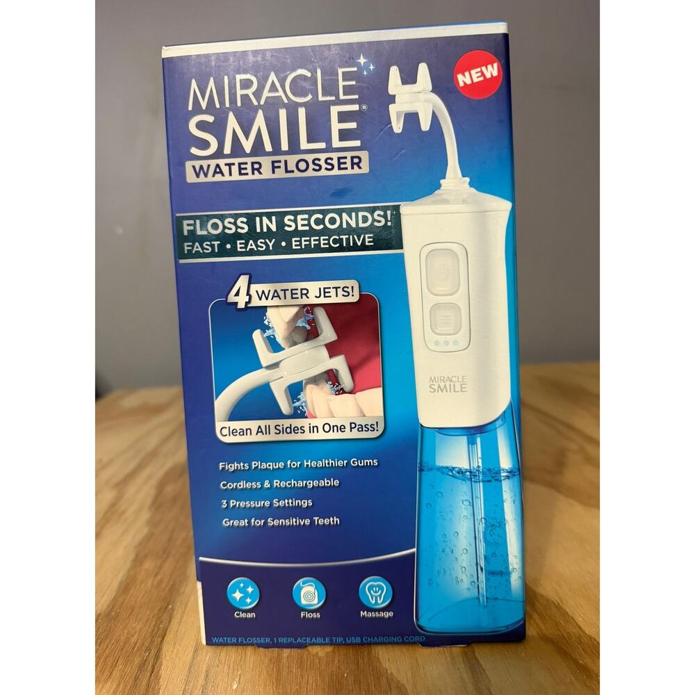 New Miracle Smile Water Flosser Teeth and Gum Health Oral Hygiene